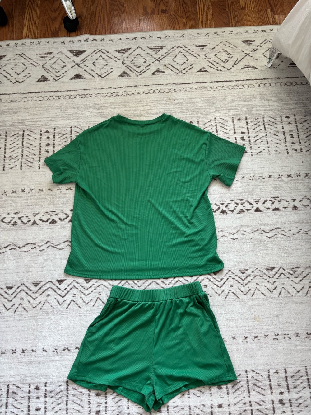 Green Short Sleeve Matching Set